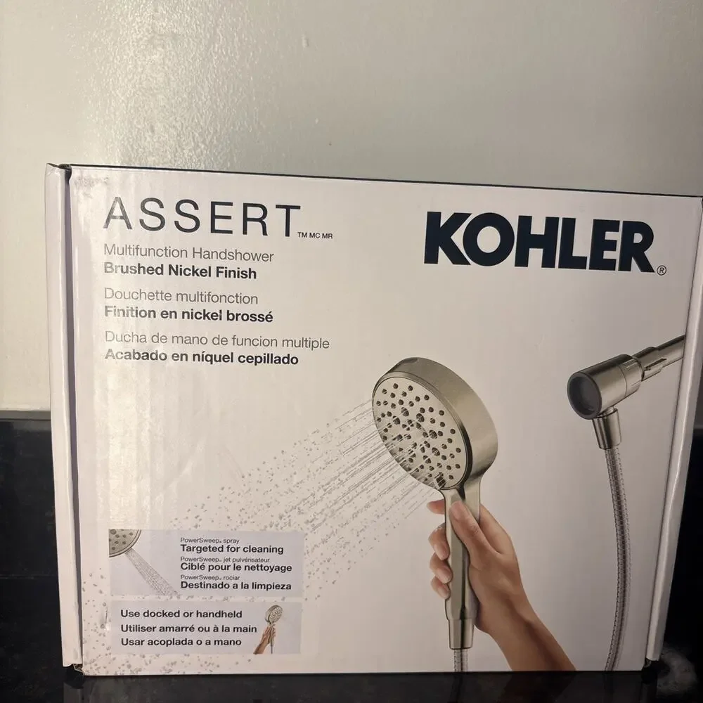 Kohler Assert Multifunction Hand Shower Head Wand Brush Nickel R38755-G-BN G6B1